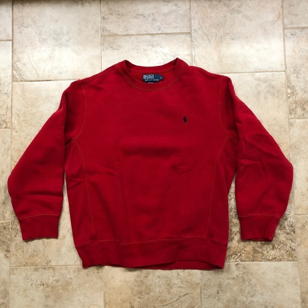 Vintage Polo Ralph Lauren Red Women's Crewneck